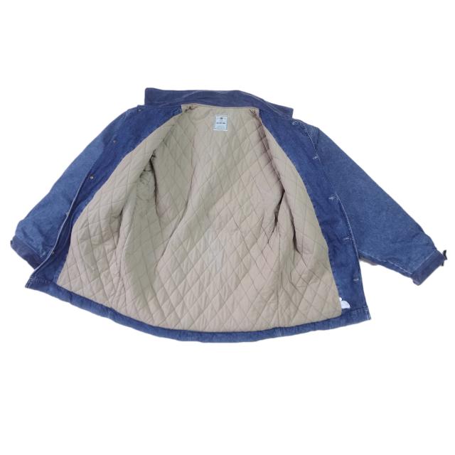 中綿入り デニムジャケット カバーオール メンズ カジュアル サイズ