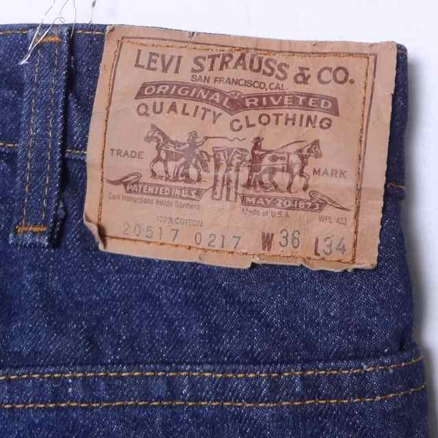 リーバイス ジーンズ Levi’s 517 米国製 ブーツカット ブルー W36インチ インディゴブルーデニム Gパン ジーパン MADE IN THE USA