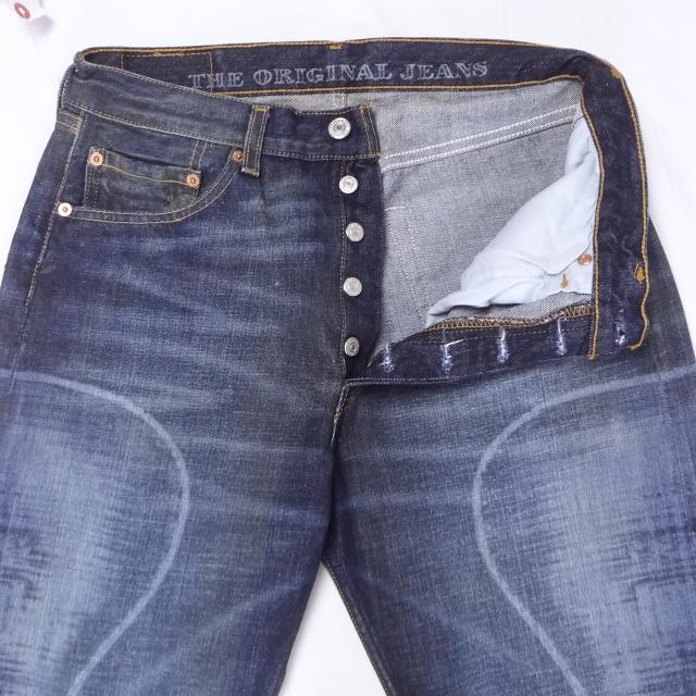 リーバイス レーザープリント 501 Levi’s ジーンズ インディゴブルー メンズカジュアルアメカジ 貴重希少廃番モデル リーバイス レーザープリント 501 Levi's ジーンズ インディゴブルー