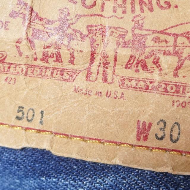リーバイス ジーンズ 501 LEVI’S 米国製 バレンシア工場製造 ビンテージ W30インチ 復刻 MADE IN THE USA_8