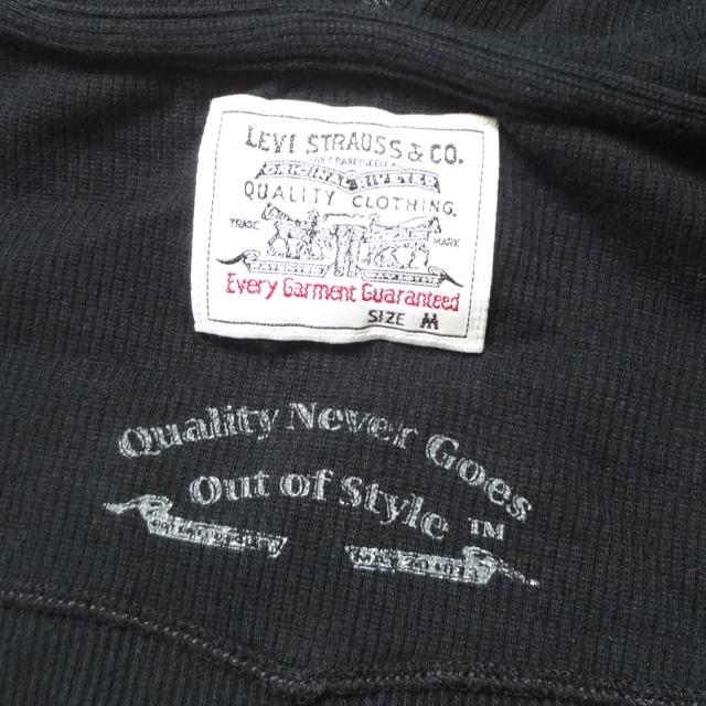 リーバイス フルジップ ジップアップスエットパーカー ブラック サイズM Levi’s メンズ カジュアル アメカジ 廃番モデル〇_8