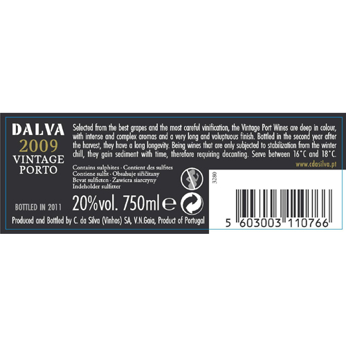 ダルバ ポート ヴィンテージ 2009 750ml ポート 酒精強化ワイン