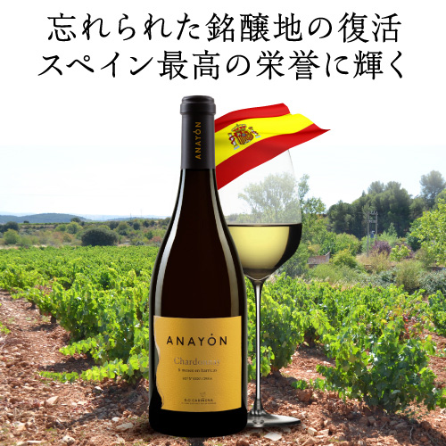 1本あたり3, 送料無料 アナヨン シャルドネ [2024] グランデズ ビノス 750ml 12本入 ケース スペイン 白ワイン 浜運A_1