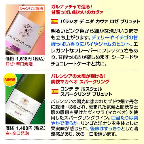 スパークリングワインセット 辛口 12本 +2本 計14本セット 送料無料 泡だけ 特選 129弾 浜運_10