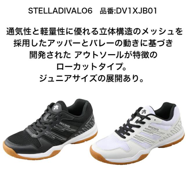 バレーボールシューズ DESCENTE デサント STELLA DIVA LO 6 DV1XJB01