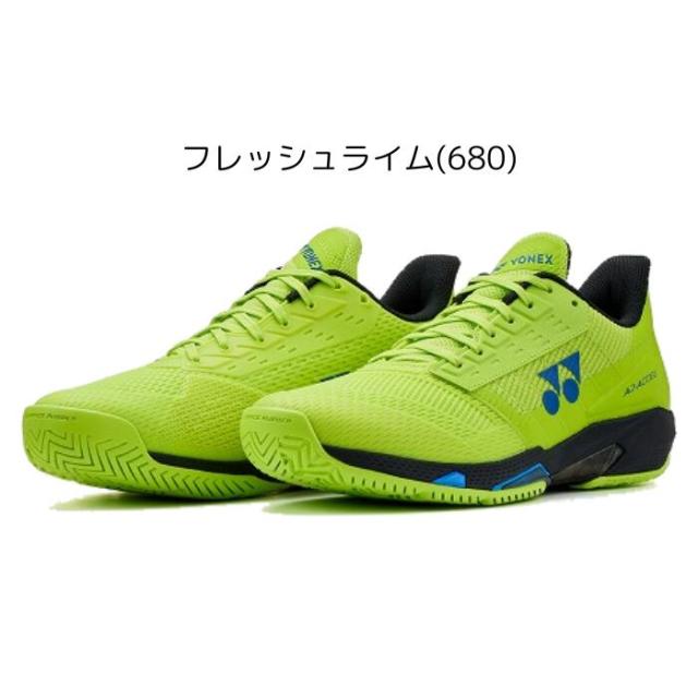 ヨネックス パワークッション アドアクセル（SHTAAMA） メンズ テニスシューズ オールコート 3E フレッシュライム（680）_4
