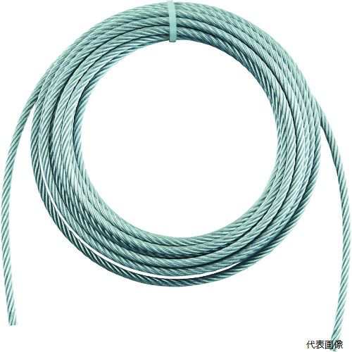 WW6-20 TRUSCO 手動ウインチ用ワイヤーΦ6X20m用(切りっ放し)の通販は