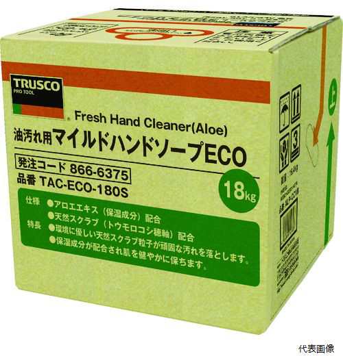 TAC-ECO-180S TRUSCO マイルドハンドソープ ECO 18L 詰替 バッグインボックス