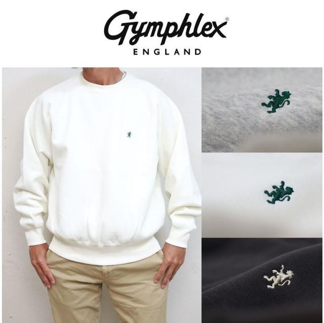 2025秋冬 GYMPHLEX ジムフレックス クルーネック スウェットプルオーバー #GY-C0292 TCF メンズ 裏起毛