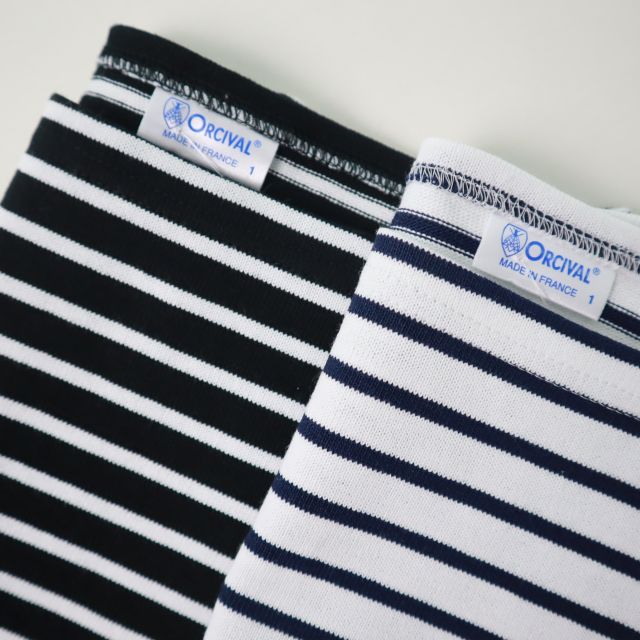 【SALE30%OFF】2025春夏新色 フランス製 ORCIVAL オーシバル オーチバル コットンロード フレンチスリーブ ボートネックTEEシャツ ＃B271 細ボーダー レディース_7
