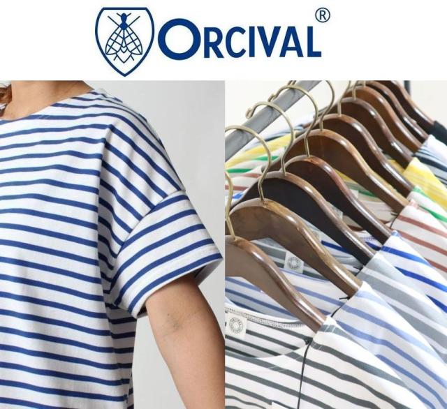 2026年春夏新色 Orcival オーシバル オーチバル 定番40/2 JERSEY フレンチスリーブ ワイドカットソー ボートネック ショートスリーブ プルオーバー ＃OR-C0335 BFJ 10色