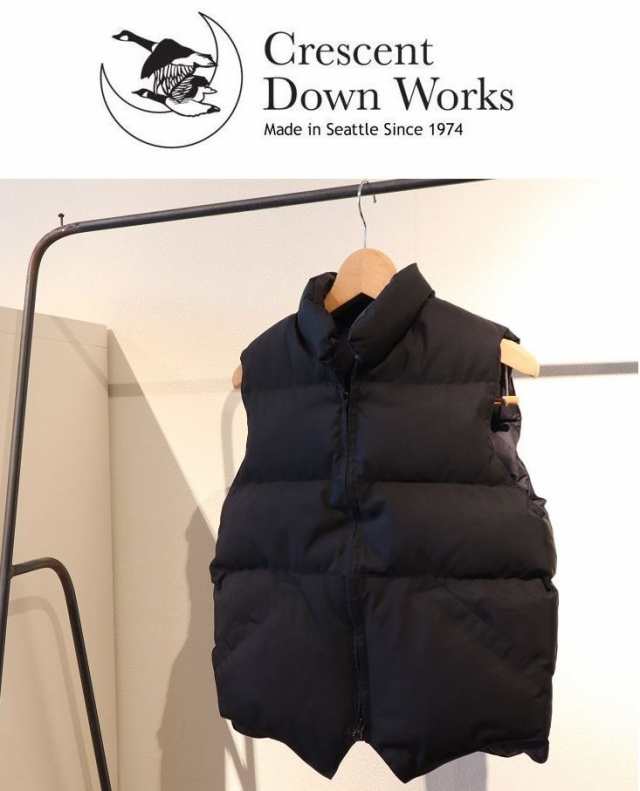 SALE20%OFF 2023秋冬入荷分 Crescent Down Works クレッセントダウンワークス 60-40 NORTH by NORTHWEST 定番ダウンベスト メンズ