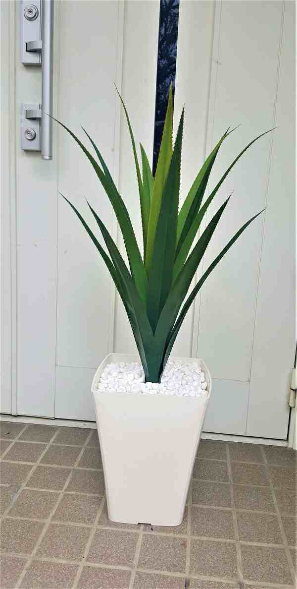 【人工観葉植物】【アロエ観葉植物90ｃｍ】【造花】【触媒加工】【送料無料】