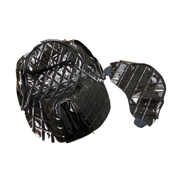 フォルツァ MF10 エナメル ダイヤ柄 張替え シートカバー 艶あり 茶 2点セットの通販は 6,108円