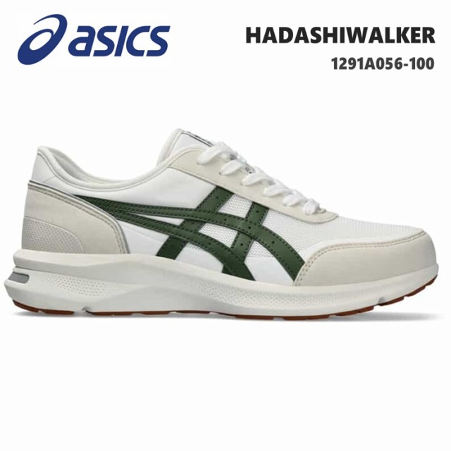 アシックス ウォーキングシューズ メンズ asics HADASHIWALKER 1291A056-100 WHITE/GREEN ハダシウォーカー メンズ 3E相当 ウォーキング