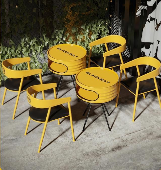 カフェテーブル形テーブル ダイニングテーブルセット オフィスやカフェに スチール製 丸テーブル 丸 アイアン 小さいテーブル ミニテーブルライトブルー 形 おしゃれ　コンテナ風 省スペース コンパクト 2人 直径60cm グレー