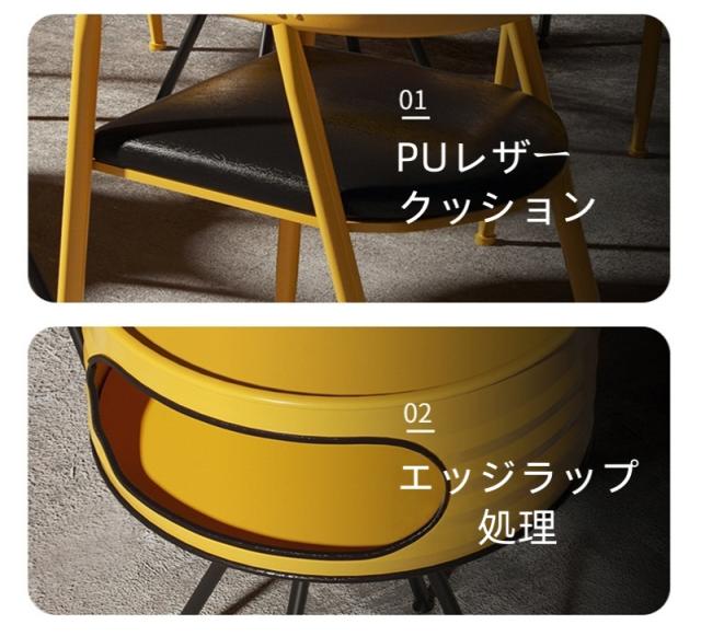 カフェテーブル形テーブル ダイニングテーブルセット オフィスやカフェに スチール製 丸テーブル 丸 アイアン 小さいテーブル ミニテーブルライトブルー 形 おしゃれ　コンテナ風 省スペース コンパクト 2人 直径60cm グレー