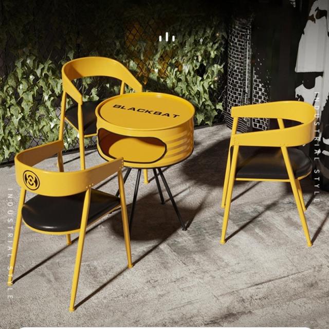 カフェテーブル形テーブル ダイニングテーブルセット オフィスやカフェに スチール製 丸テーブル 丸 アイアン 小さいテーブル ミニテーブルライトブルー 形 おしゃれ　コンテナ風 省スペース コンパクト 2人 直径60cm グレー