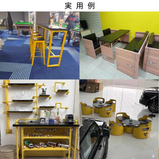 カフェテーブル形テーブル ダイニングテーブルセット オフィスやカフェに スチール製 丸テーブル 丸 アイアン 小さいテーブル ミニテーブルライトブルー 形 おしゃれ　コンテナ風 省スペース コンパクト 2人 直径60cm グレー