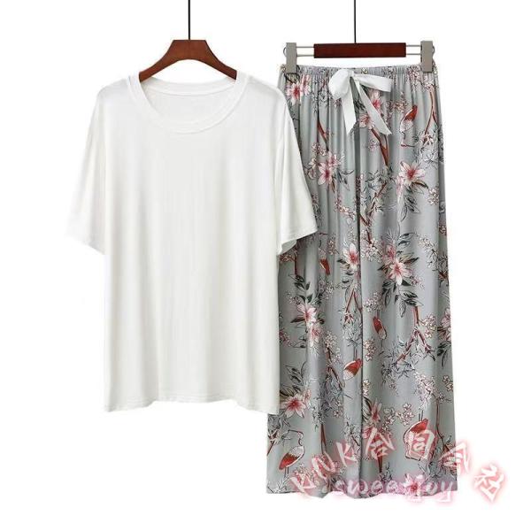 パジャマ レディース ルームウェア 春 夏 上下セット 半袖 長ズボン KNK(株） フリーサイズ ワンマイル テレワーク 快適 部屋着 おしゃれ ギフト 誕生日 母の日