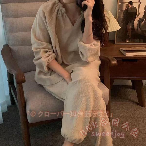 パジャマ ダブルガーゼ レディース ルームウェア 長袖 ガーゼ 春夏秋 女性用 KNK(株) 母の日 プレゼント ギフト 敬老の日 入院用 大きいサイズ S M L LL