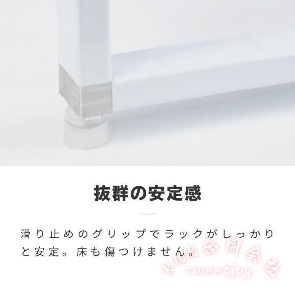 ワイヤーバスケット 引き出し スタッキング ランドリーバスケット メッシュ 衣類収納 2段ワゴン 2段ラック クローゼット収納 KNK(株) 整理上手