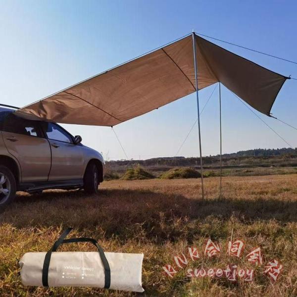 カーサイドタープ サイドオーニング キャンプテント 車中泊日よけ アウトドア登山野営 KNK(株） 簡単設置 快適空間拡大 車キャンプおすすめアイテム