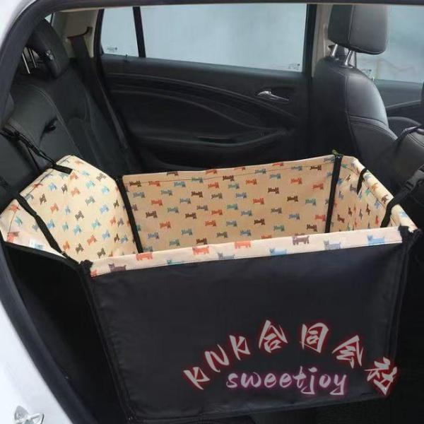 ペット用ドライブボックス 犬車用ドライブベッド 中型大型犬 おしゃれクッション KNK(株） 車用品車酔い防止 移動快適ペットシート