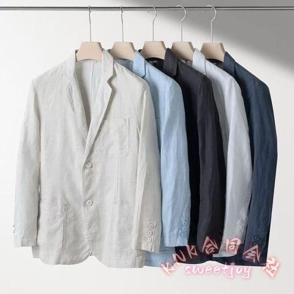 サマージャケット メンズ 100％麻 リネン 長袖 上質 KNK(株） リネンジャケット カジュアル ビジネス オフィス きれいめ 羽織り メンズファッション