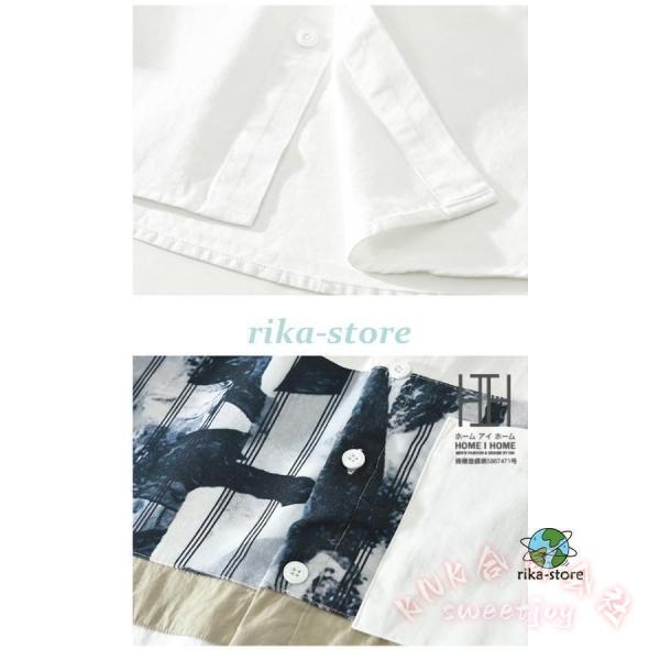シャツ メンズ 長袖 柄シャツ おしゃれ ポケット付き 春 春服 大きいサイズ カジュアルシャツ シャツジャケット トップス KNK(株) 羽織りにも便利_11