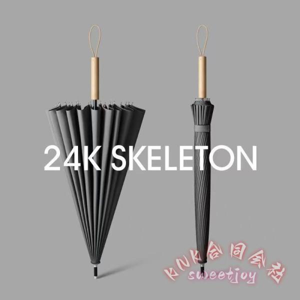 長傘 ２４本骨 １１０ｃｍ メンズ レディース 晴雨兼用 KNK(株） 撥水 丈夫 耐風 ワンタッチ 遮光 ＵＶカット 大きめ 軽量 ビジネス傘 梅雨対策