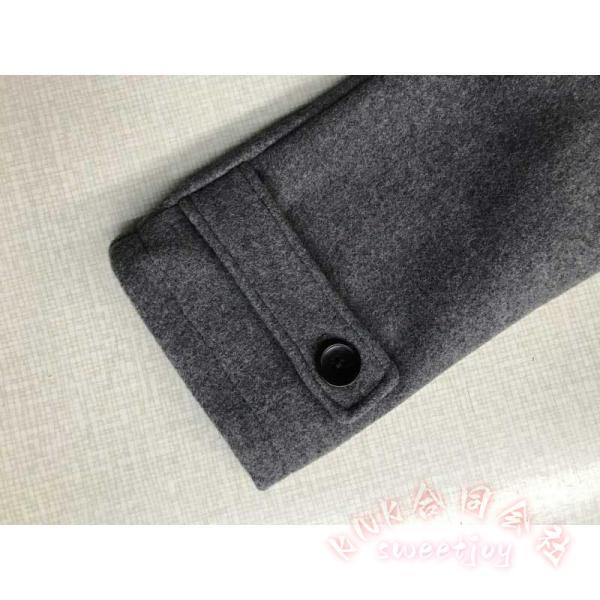 ピーコート スクールコート 男女兼用 学生服 中学高校制服 ブラック グレー ネイビー S-2L Pコート KNK(株) 通学に定番 きれいめ防寒アウター