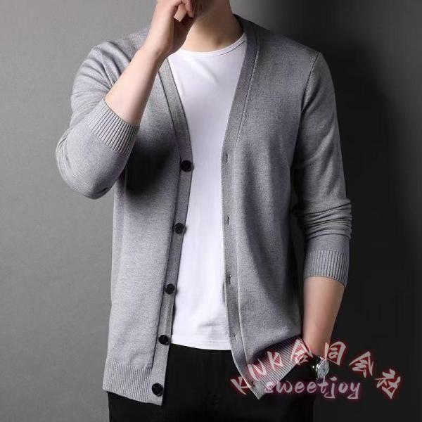 カーディガンメンズ ビジネス長袖スリムセーターカジュアル薄手無地秋服ニットきれいめ KNK(株） 上品着回し ビジネス人気カーディガン