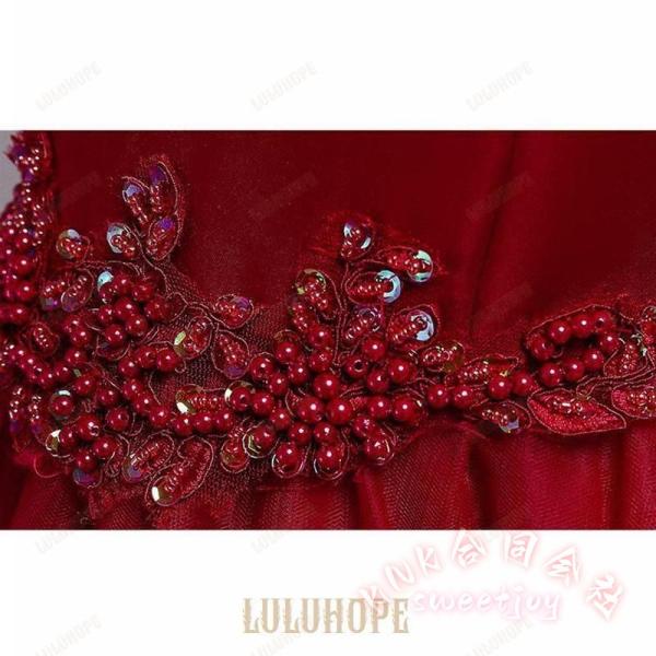 子供ドレス 発表会 結婚式 ロングドレス ジュニア KNK(株) フィッシュテール レッド 紺色 ブルー ホワイト キッズドレス 写真映え ピアノ 演奏会