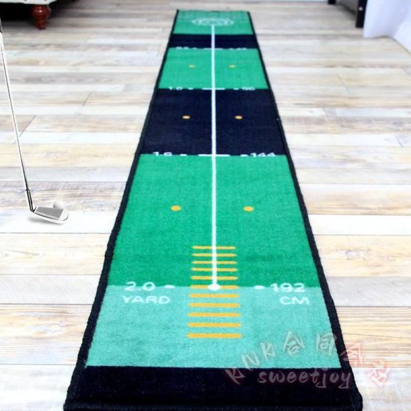 パターマット 室内パター練習 ５０×３００ｃｍ 距離標識 KNK(株） 裏面滑り止め 防音 屋内 屋外ＯＫ 練習マット ゴルフ練習 自宅でスコアアップ