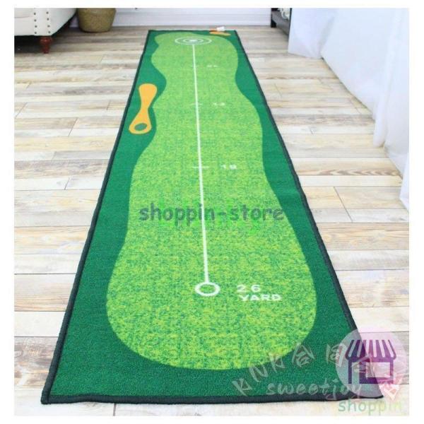 パターマット 室内パター練習 ５０×３００ｃｍ 距離標識 KNK(株） 裏面滑り止め 防音 屋内 屋外ＯＫ 練習マット ゴルフ練習 自宅でスコアアップ_7