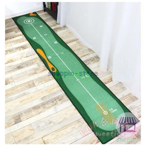 パターマット 室内パター練習 ５０×３００ｃｍ 距離標識 KNK(株） 裏面滑り止め 防音 屋内 屋外ＯＫ 練習マット ゴルフ練習 自宅でスコアアップ_8