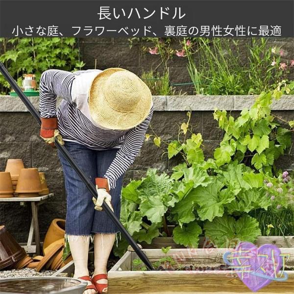 草取り道具 雑草取り 草むしり 便利グッズ 2in1 土ほぐし 種まき 除草 葉集め 柄付き KNK（株） 園芸用品 ガーデニング 草取りグッズ 時短_5