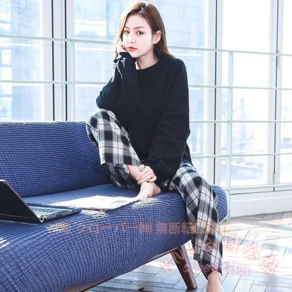 ルームウェア レディース 綿100％ パジャマ KNK 上下セット 長袖 可愛い 長ズボン 春 秋 冬 部屋着 寝間着 通気性 冷え性対策 柔らかい 冷房対策 肌触りいい