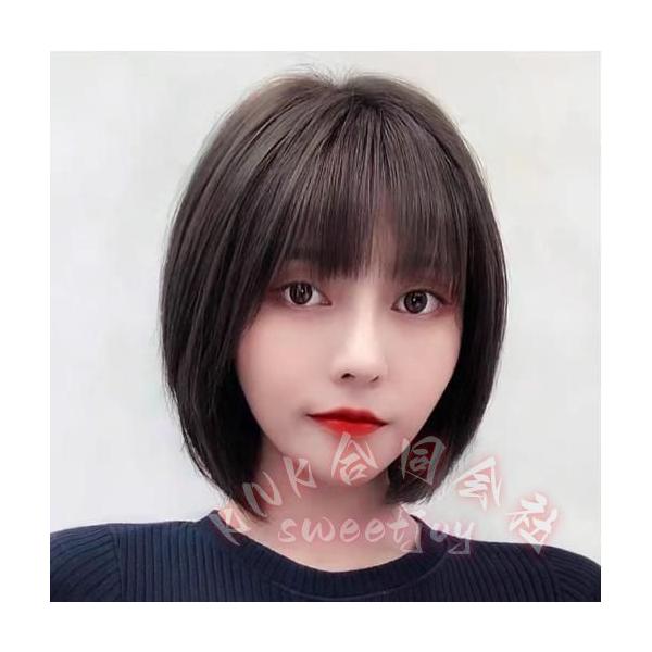 ボブウィッグ 人毛100% 自然 フルウィッグ 医療用 KNK(株） レディース ミディアム/ショート 脱毛症対応 かつら 円形ナチュラル ショートボブ 使いやすい