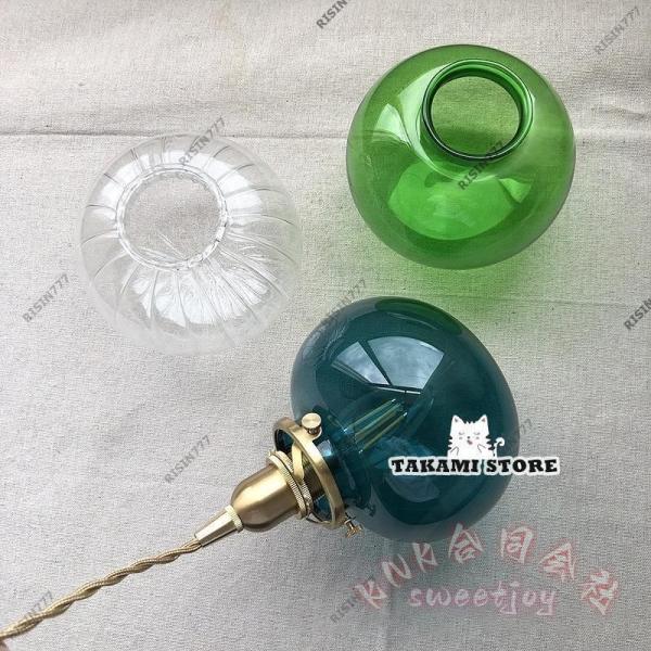 ペンダントライト ガラスボール 真鍮 レトロ 北欧 おしゃれ KNK（株） LED電球対応 ステンド風 ダイニング キッチン リビング 天井照明 吊り下げ インテリア_15