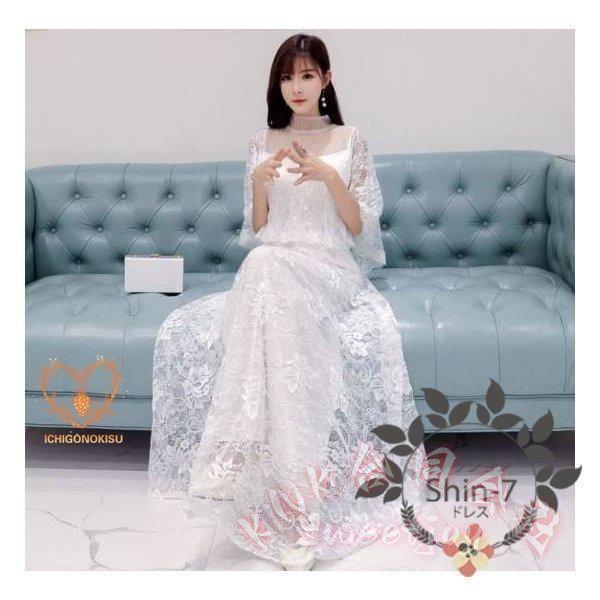 パーティードレス 結婚式 お呼ばれ フォーマル KNK（株） 20代30代40代50代 ワンピース 袖あり 大きいサイズ ロングワンピース 膝丈 二次会 親族 服装 女性_19