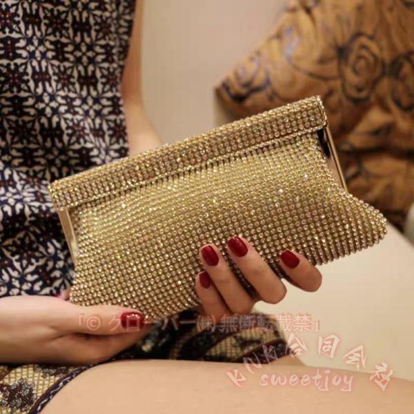 パーティーバッグ 結婚式 クラッチ フォーマルバッグ 二次会 お呼ばれ KNK ビジュー 華やか 他と被らない きれいめ ドレス小物 チェーン付き 手持ち/肩掛け対応