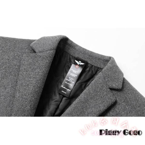 チェスターコート メンズ ロングコート ウール カシミヤ風 KNK(株) ビジネスコート 秋冬 防寒着 通勤コート 紳士服 きれいめ 大人スタイルに_9