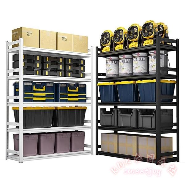 業務用スチールラック 4〜6段 幅150cm KNK（株） 耐荷重120kg/段 倉庫/ガレージ/工場 収納棚 組立簡単 頑丈シェルフ キッチン/オフィス収納_1