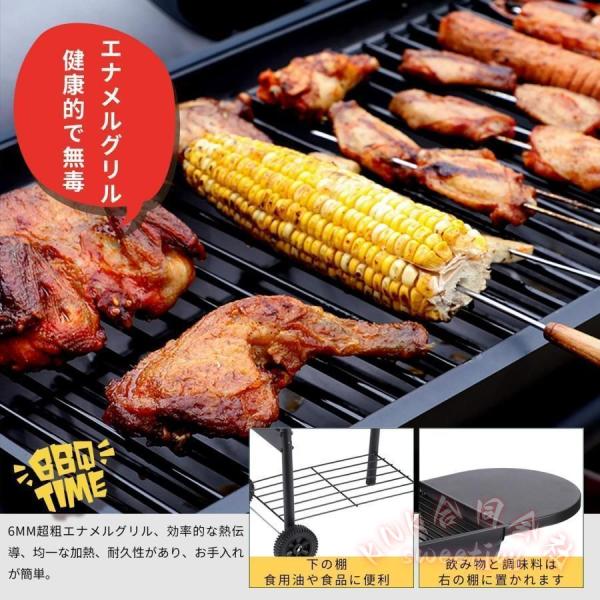 大型バーベキューコンロ 焚き火台 折りたたみ KNK（株） 6〜10人用 ステンレス製 炭BBQ アウトドアコンロ キャンプ バーベキュー台 大型グリル