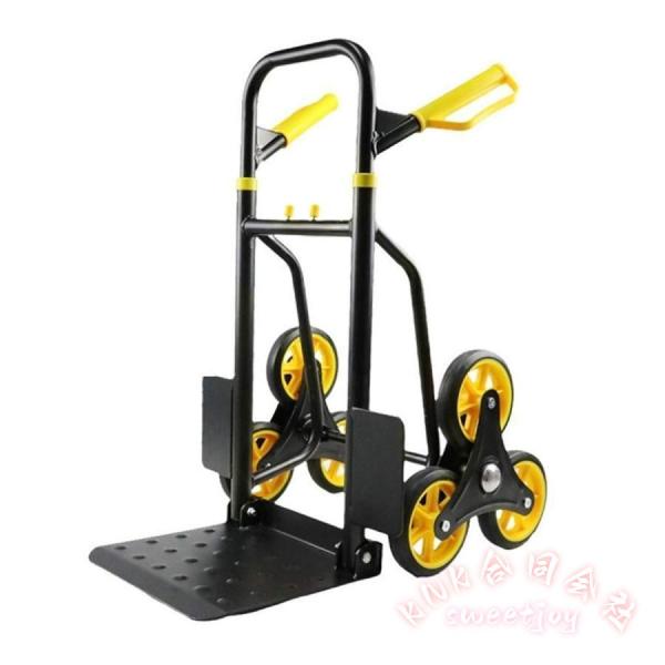 折りたたみ台車 アルミ合金 静音キャリーカート KNK（株） 軽量で丈夫 防災グッズにも 耐荷重300kg ブラック ハンドキャリー 運搬用具 収納簡単_1