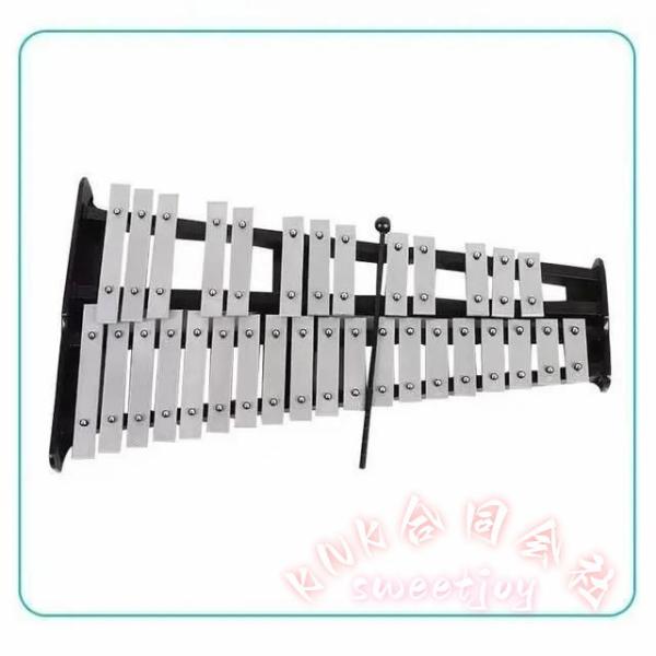 32音鉄琴 卓上木琴風 パーカッション楽器 KNK（株） マレット2本 スタンド付き 収納ケース付き 高さ調節可能 初心者 練習 音楽会 発表会 学芸会_10