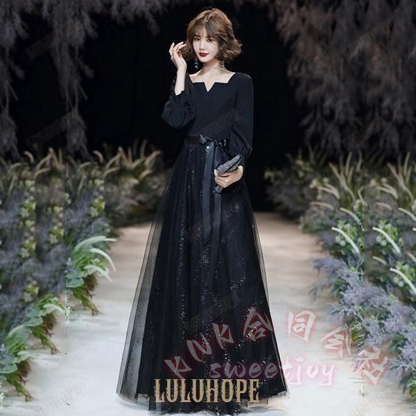 大人ドレス ロングドレス パーティードレス 演奏会 結婚式 KNK（株） 成人式 同窓会 母親ドレスにも ワンピース 上品フォーマル お呼ばれ万能 きちんと感_1