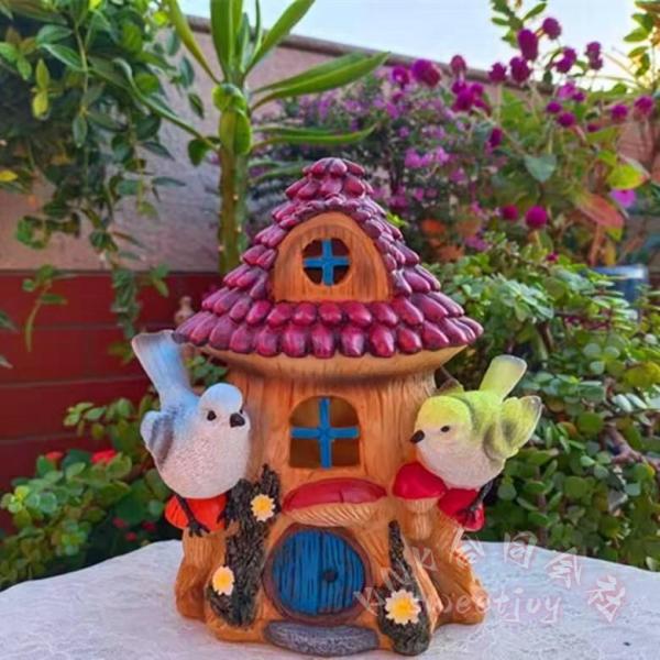 ソーラーライト屋外防水キノコ置物ライト太陽光充電KNKガーデニング雑貨ガーデンオーナメント妖精の家庭園灯インテリア雑貨かわいい自動点灯で省エネ